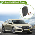 Gear Shift Knob Cover for Honda Civic (2022–2024) Black Brown Faux Leather