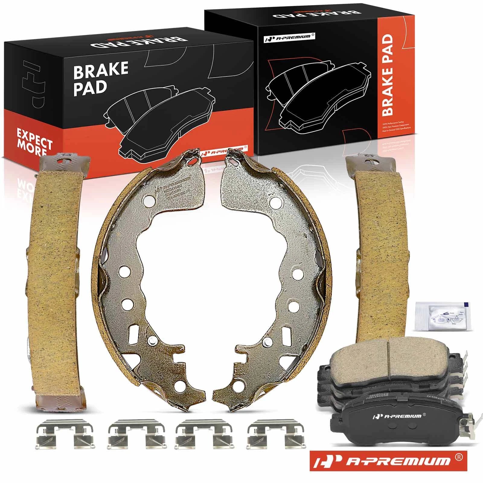 Set of 8 Ceramic Brake Pads for Nissan Versa (2020–2021) & Kicks (2018–2021)