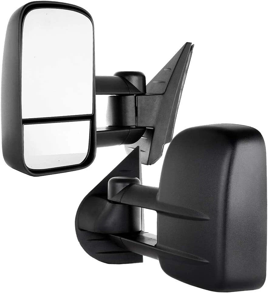 Set of 2 Manual Towing Mirrors for Chevy GMC Silverado Sierra (2008–2013)