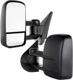 Set of 2 Manual Towing Mirrors for Chevy GMC Silverado Sierra (2008–2013)