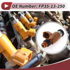 Fuel Injector No.FP35-13-250 for Mazda 626 (2000–2001) 1 Pc Brown