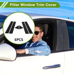 6 x Pillar Window Trim for Dodge Charger (2006-2010) Black