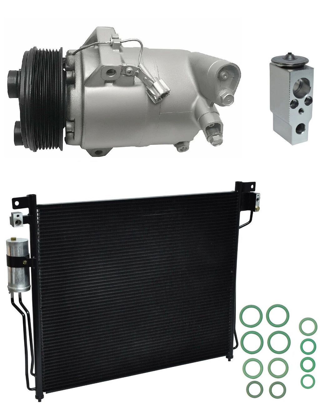 AC Compressor Kit With Condenser for Nissan Pathfinder 4.0L (2011–2016)