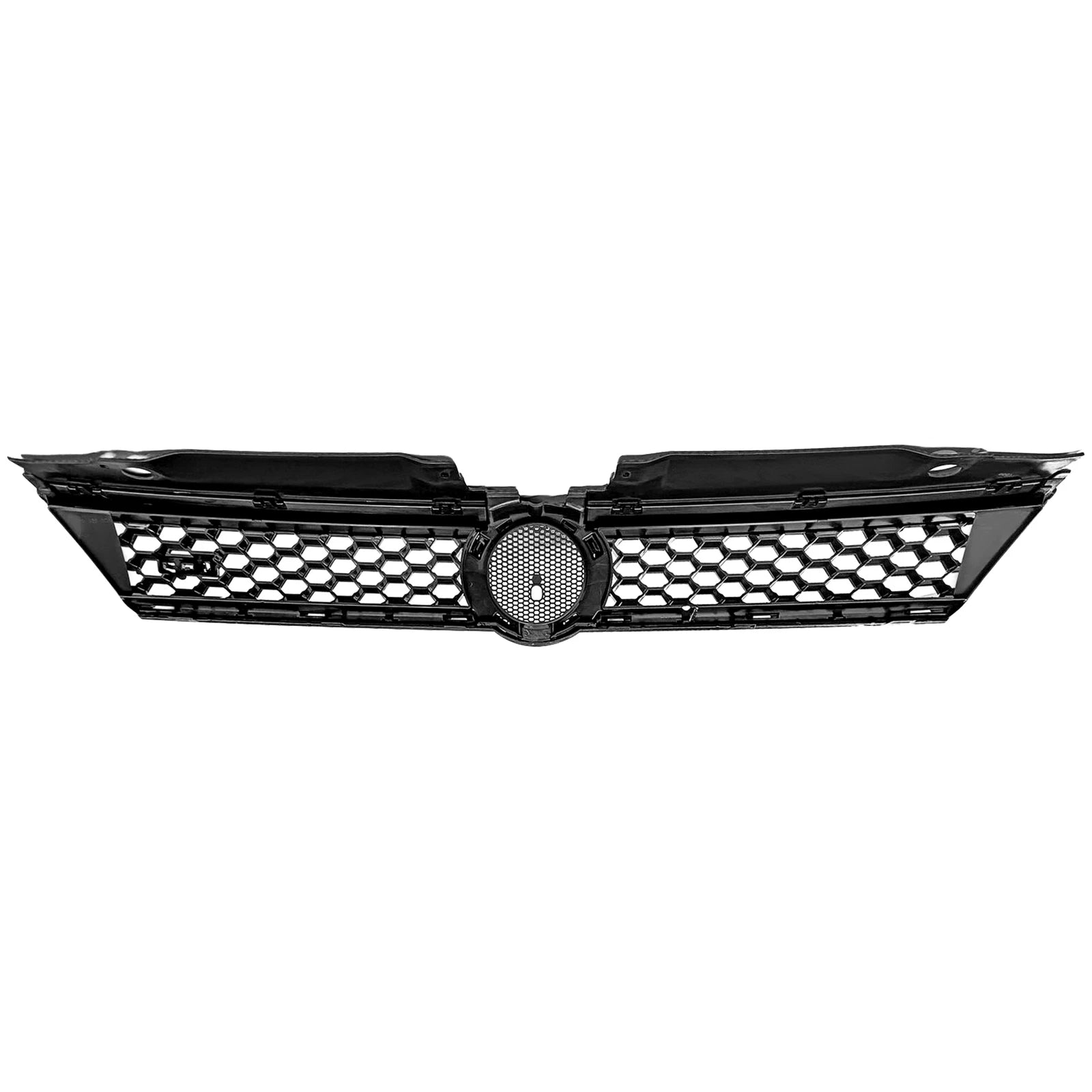 Grille for Volkswagen Jetta GLI (2011–2014) Hex Mesh Black with Chrome Trim