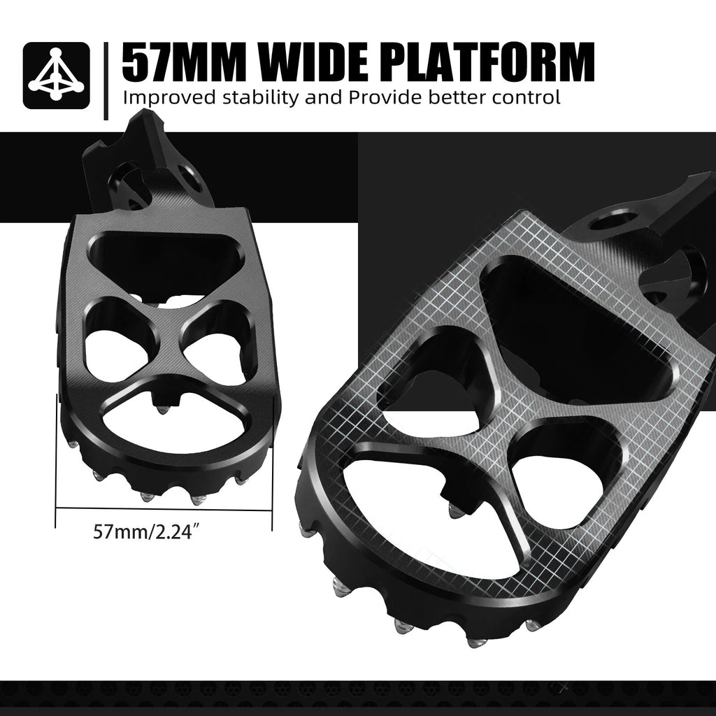 Billet Foot Pegs for Honda CRF450R CRF450X (2002–2020)