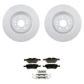 Bosch Front Quietcast Rotors & Semi-Met Disc Brake Pad Kit for X164 GL320 GL350 (2007–2012)