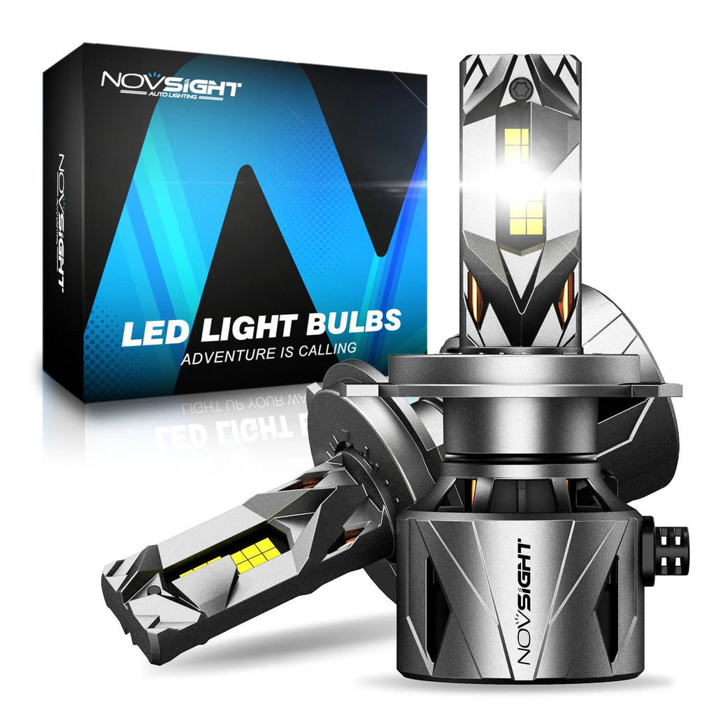 2X NOVSIGHT 9003 H4 LED Headlight Bulbs 60000LM 6500K Bright White