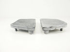 Black Rubber Passenger Floorboard Inserts for Harley Davidson Touring (1997–2021)