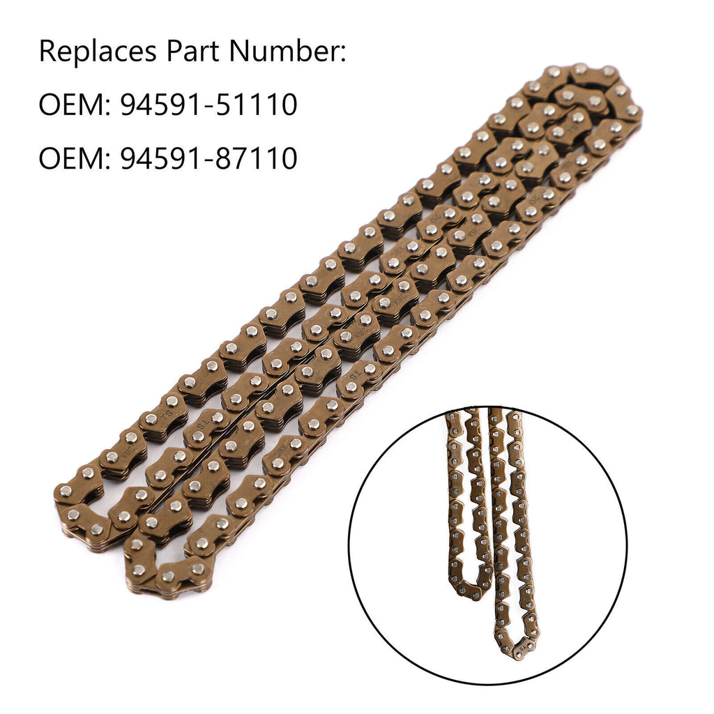 Drive Chain for Yamaha XVS125, XVS250, YFM35BA, YFM350F (94591-51110, 94591-87110)
