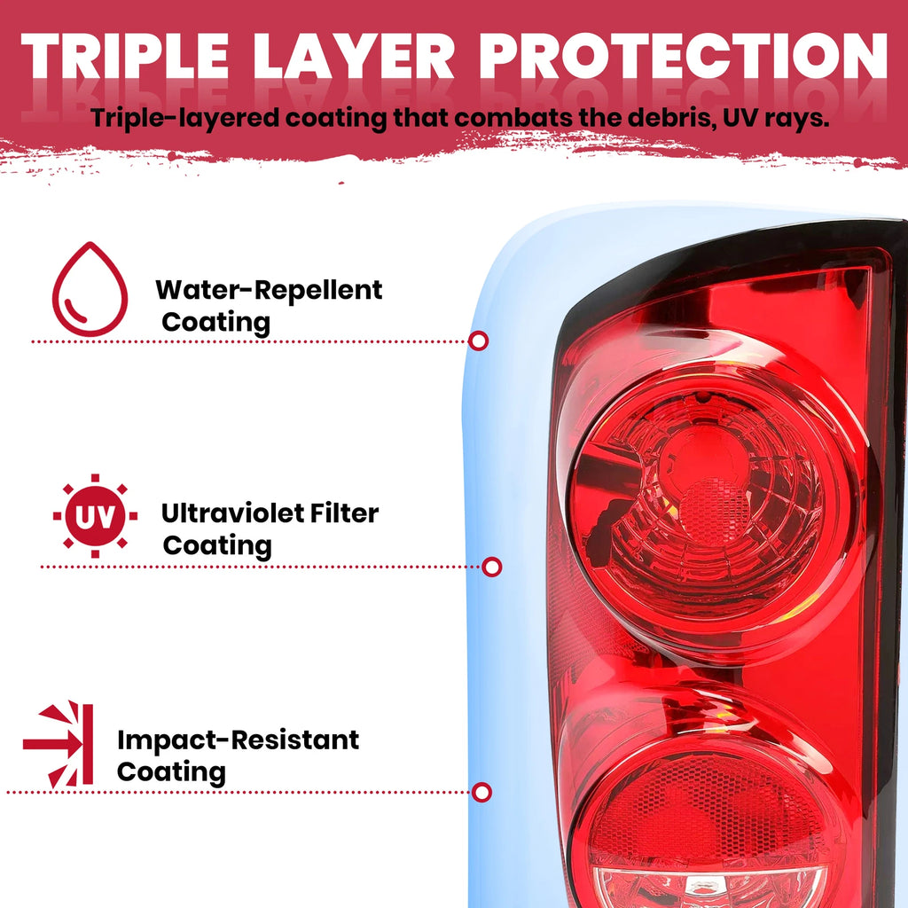 Tail Light Lamp for Dodge Ram 1500 2500 3500 (2007-2009) Left Driver Side