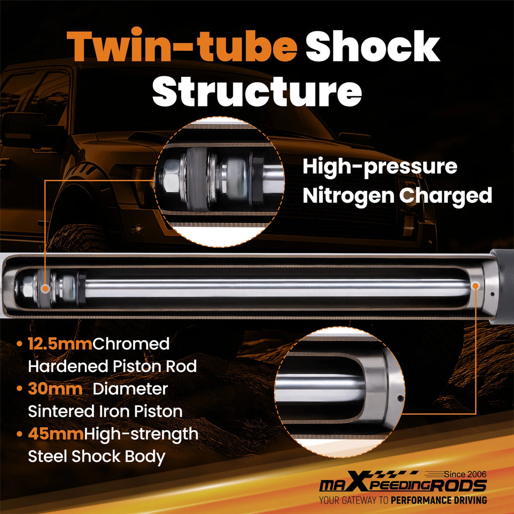Drop Suspension Shock Absorbers for Ford F150 F100 2WD (1980–1996) 3"/5"