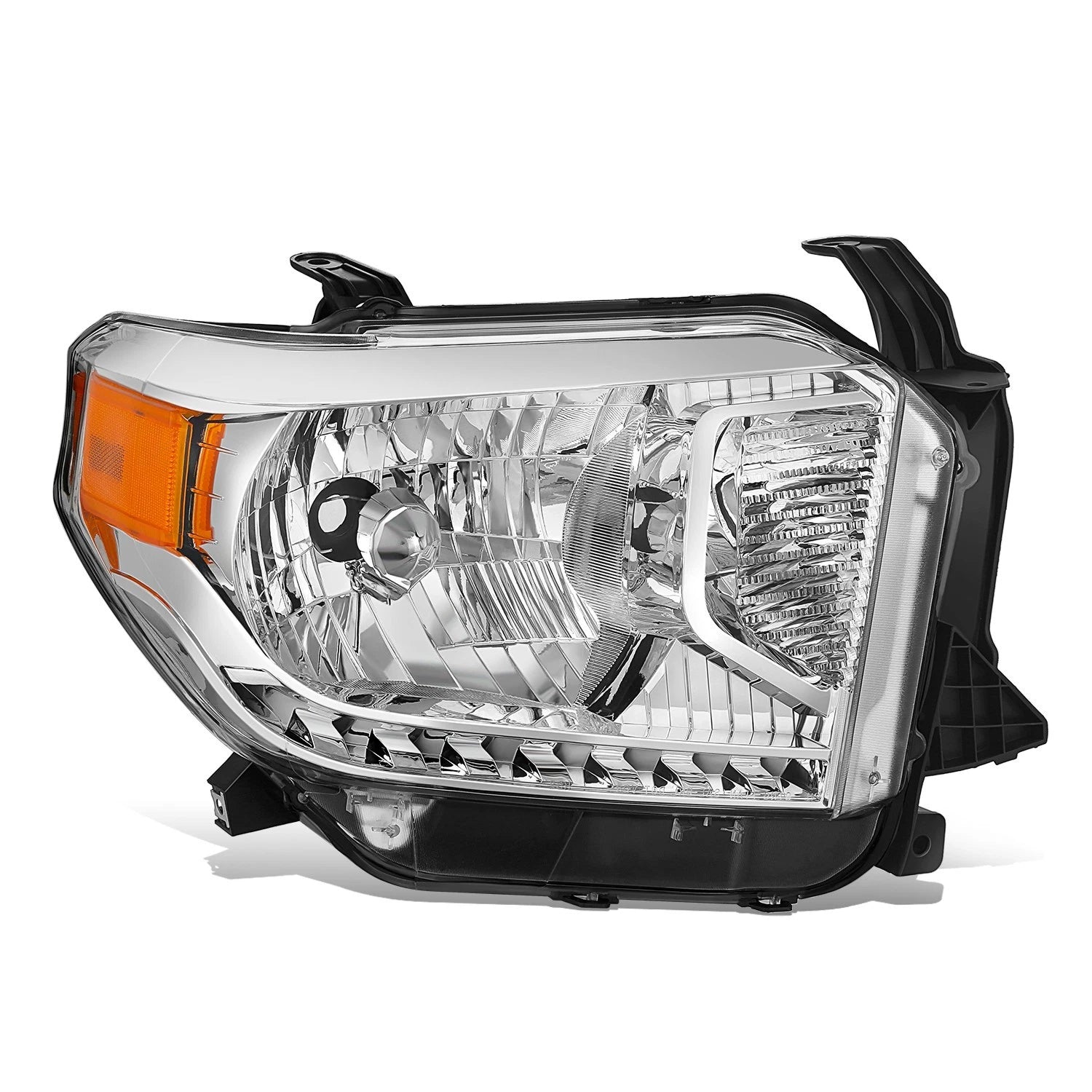 Chrome Amber Headlight Assembly for Toyota Tundra (2014–2017)