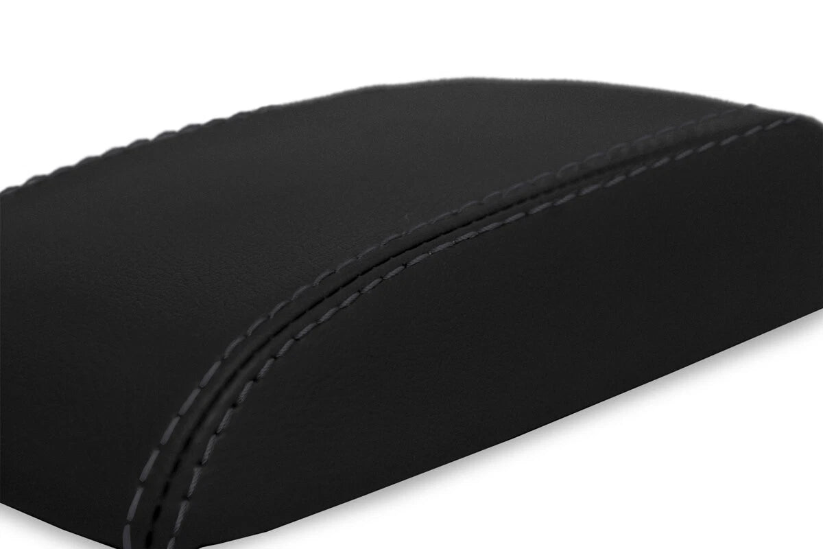 Center Console Lid Armrest Cover for Scion TC (2005–2010) Black PVC Leather