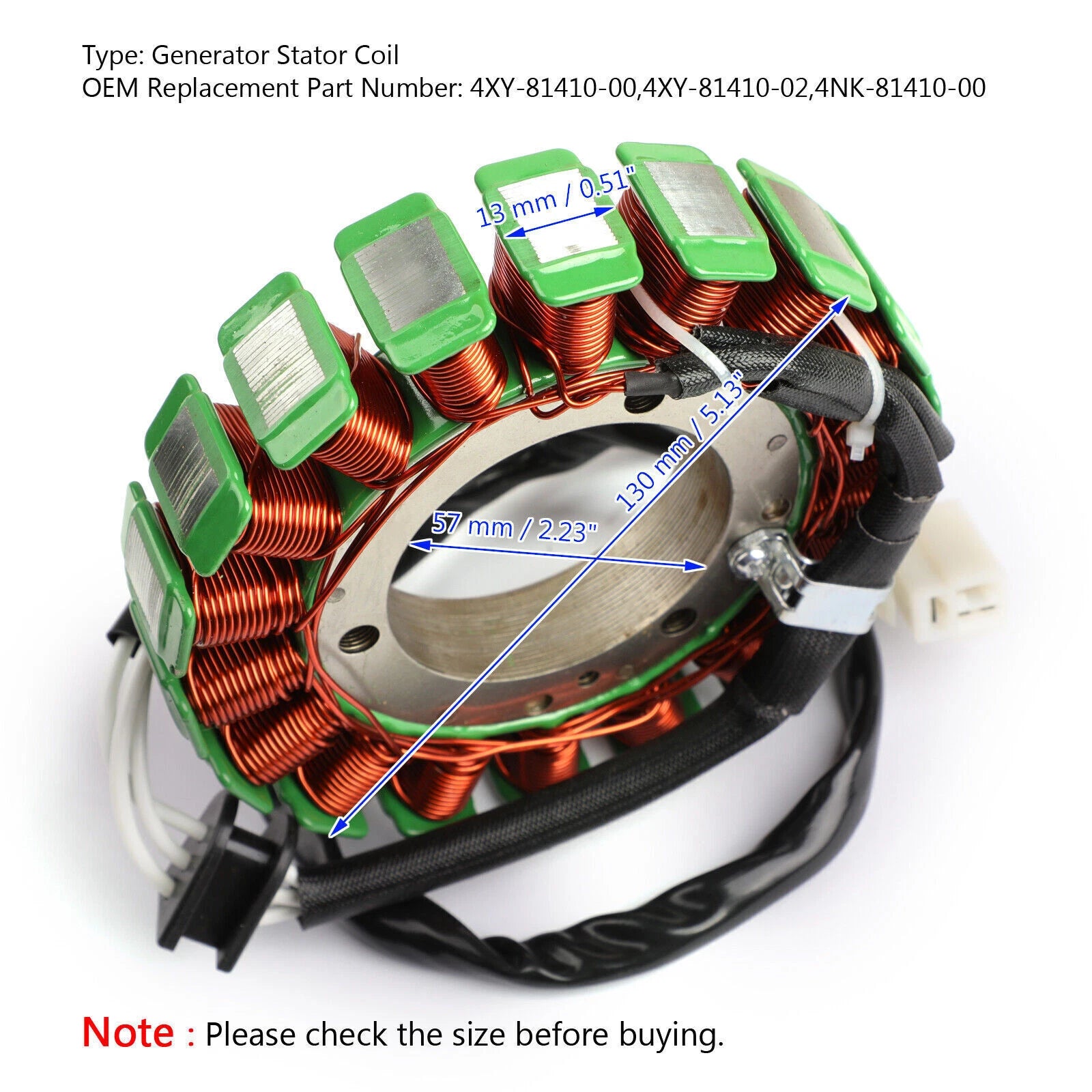 Generator Alternator Stator for Yamaha XVZ1300 (1996–2013) T9