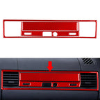 3X Carbon Fiber Red Co-pilot Storage Box Trim Kit for BMW 3 Series (1994–1996)