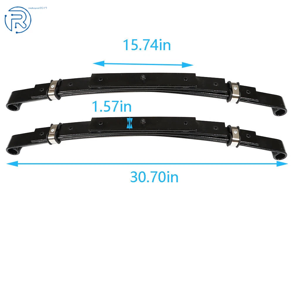 Set of 2 Heavy Duty Rear 4 Leaf Springs for EZGO TXT (1995–2013)