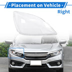 1 Pcs Headlight Lens Cover for Lexus GX470 (2003–2009) PC Clear