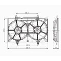 Replacement Dual Cooling Fan Assembly For 2004-2008 Nissan Quest