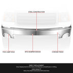 Chrome Steel Front Bumper Face Bar for GMC Sierra 1500 (2007–2013)