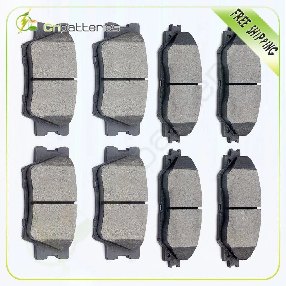 Set of 4 Ceramic Brake Pads for 2010 Lexus HS250h, 2011-2013 Toyota RAV4