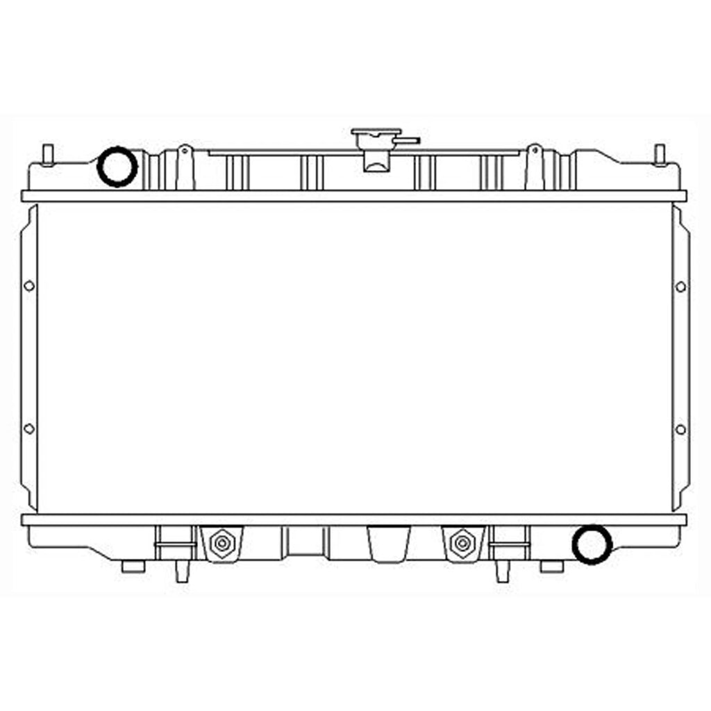 Replacement Plastic/Aluminum Radiator For 1996-1999 Infiniti I30