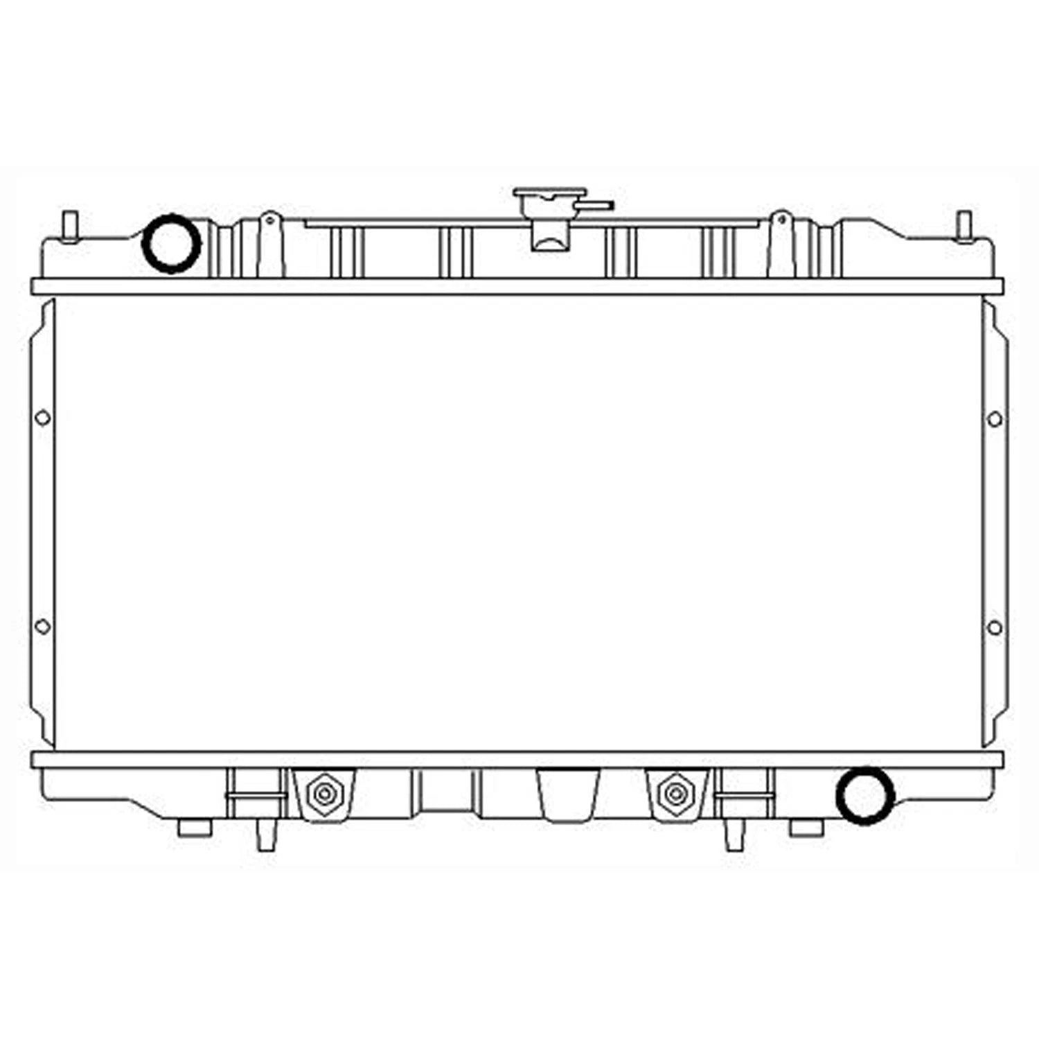 Replacement Plastic/Aluminum Radiator For 1996-1999 Infiniti I30