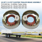 Pair of Electric Brake Backing Plates for Dexter Trailer (10K)