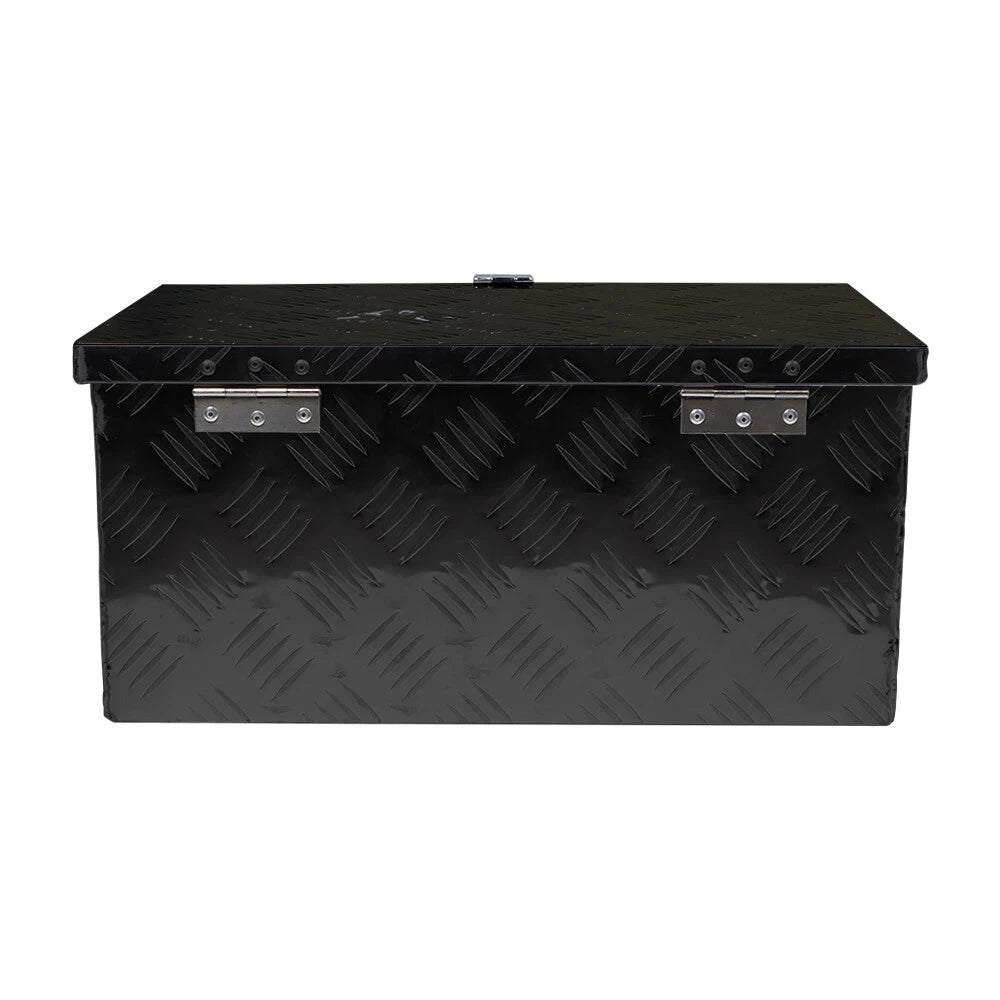 20 Inch Black Aluminum Tool Box for ATV Pickup Truck (Fits Most Models)