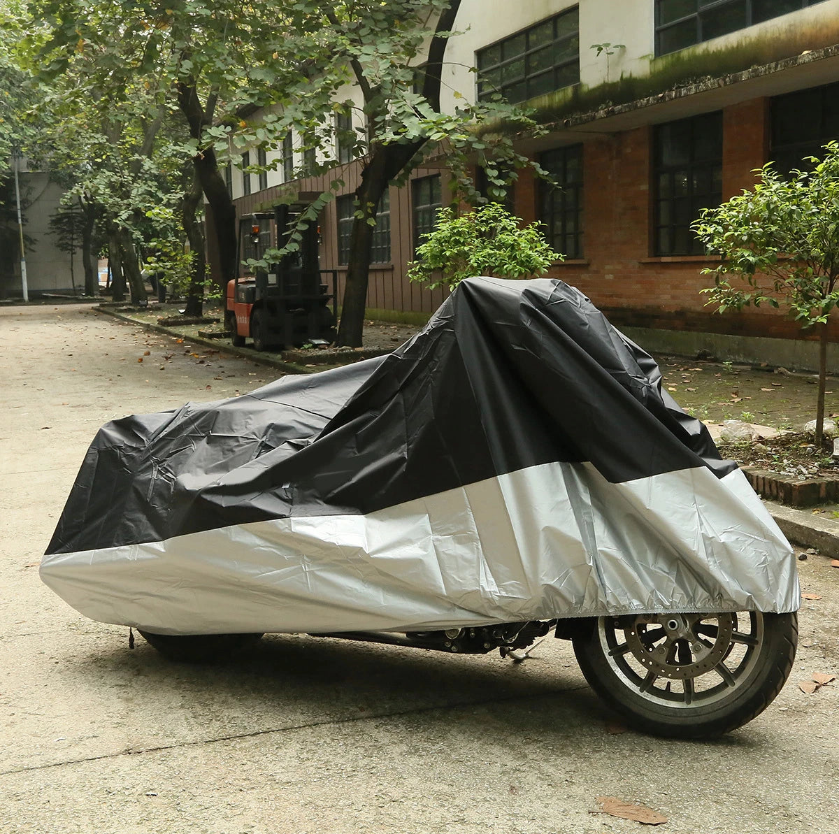 Motorcycle Rain Cover 190T 295x110x140cm Waterproof UV Dust Protector XXXXL