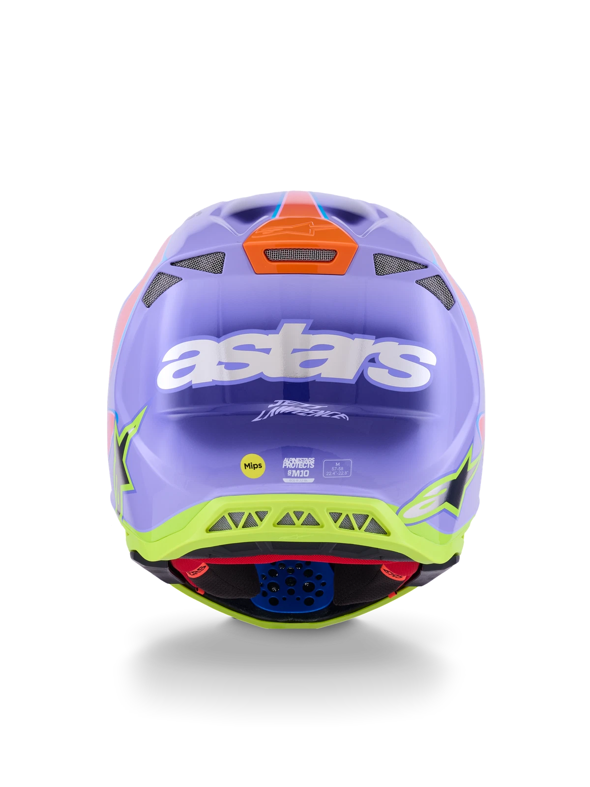 Alpinestars S-M10 Off-Road Helmet for Jett Lawrence (Small, Purple Pink Fluo Yellow)