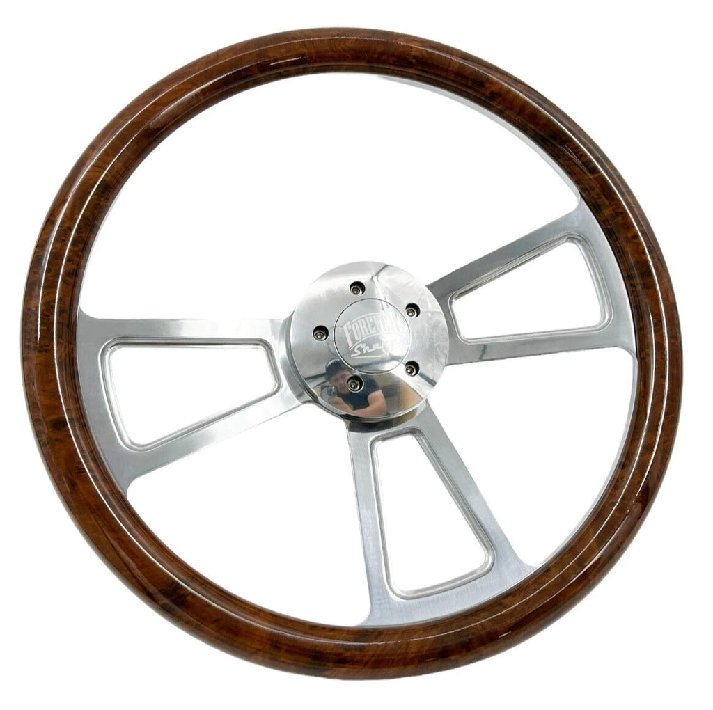 Steering Wheel Wrap Polished 5 Hole for Peterbilt Kenworth (2010–2024)