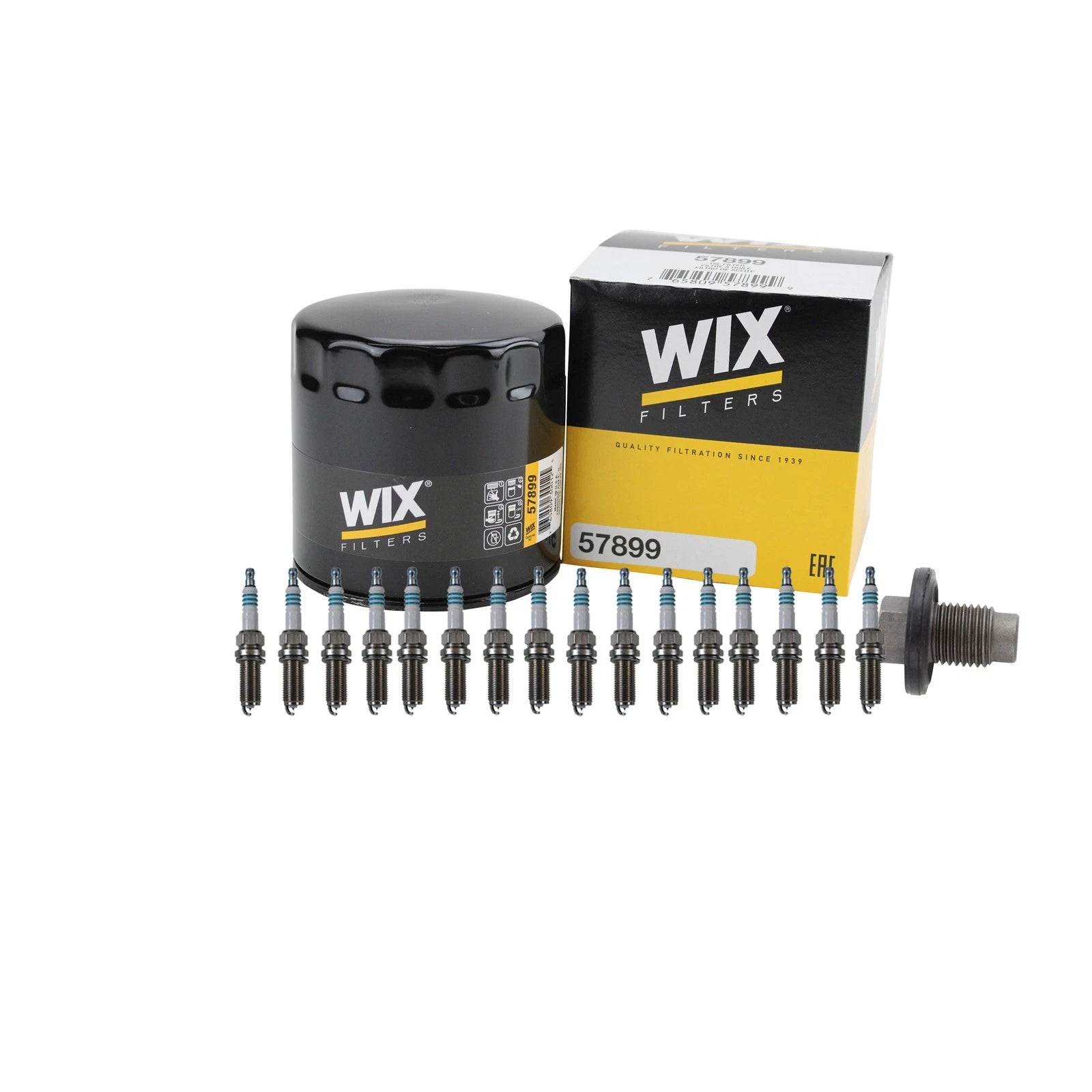 Wix Engine Oil Filter & Denso 16 Iridium Spark Plug Kit for Dodge Charger (2006–2023)