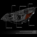 Smoked Housing Amber Side Projector Headlights for Subaru Outback/Legacy (2010–2014)