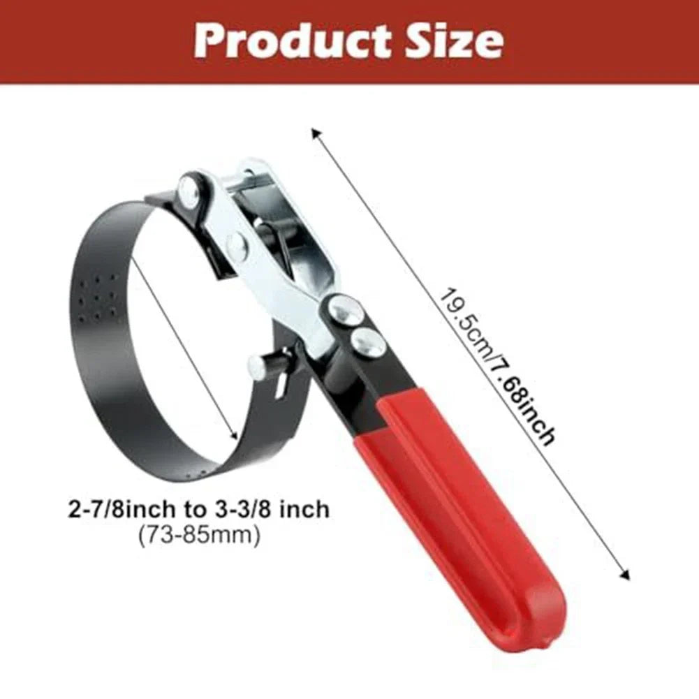 Swivel Oil Filter Removal Tool Ergonomic Handle for Easy Grip
