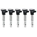 Set of 5 Ignition Coils for Audi TT RS Quattro, VW Beetle, Golf, Jetta, Passat 2.5L L5