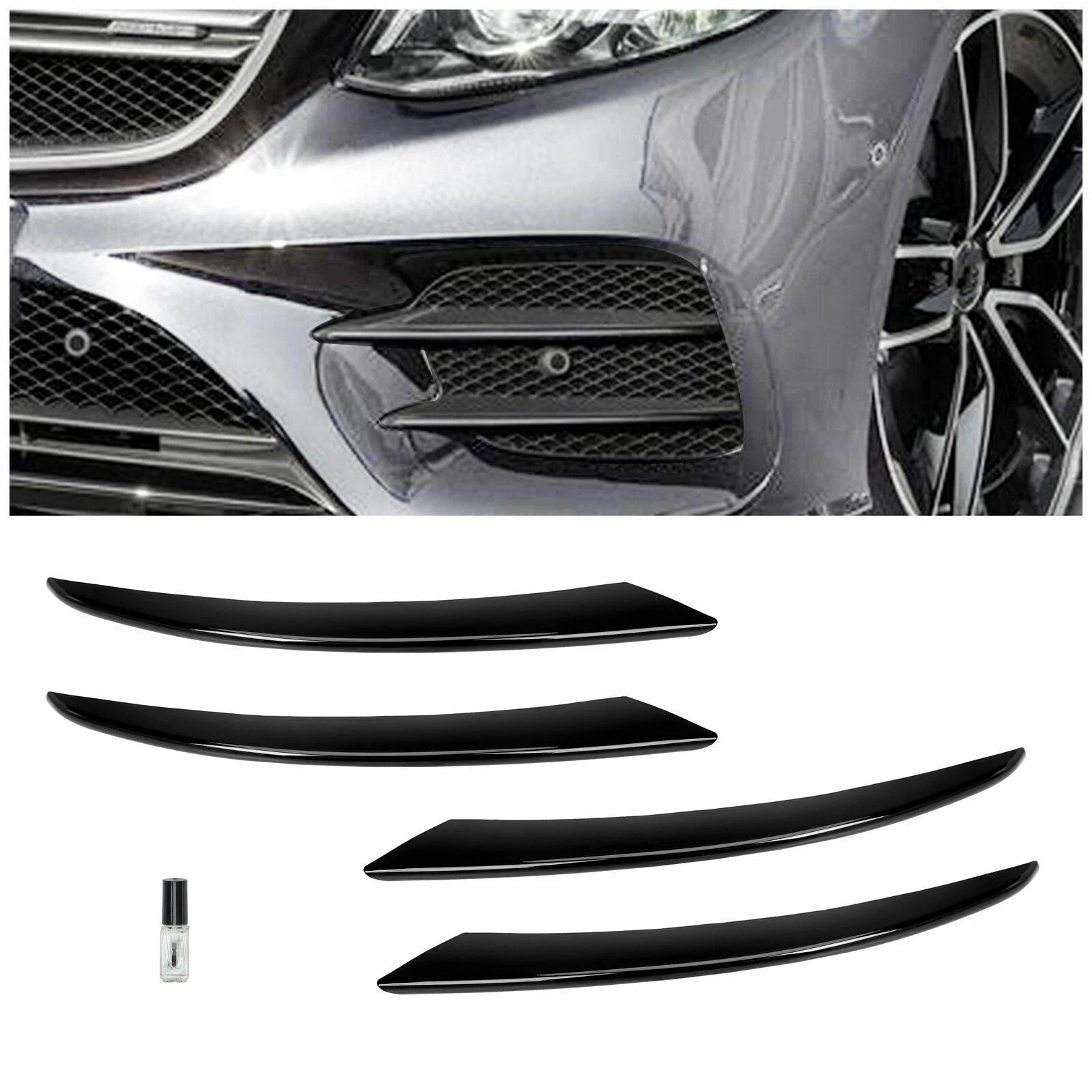 Front Air Vent Cover Trim for Mercedes-Benz C Class (2014–2021) Glossy