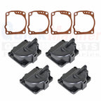 4X Float Chamber Carb Bowl with Gasket 343870 for OMC Johnson/Evinrude (N/A)
