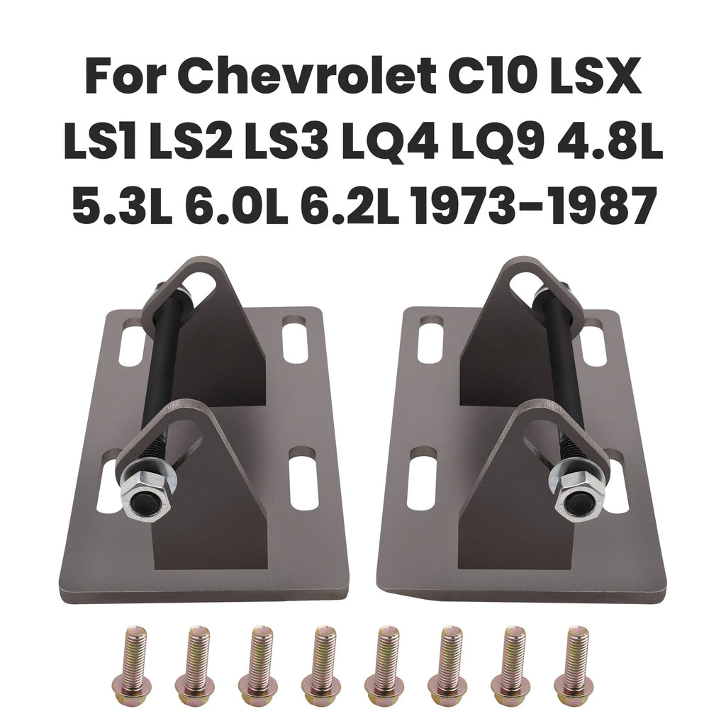 Pair Engine Motor Mount Swap Adapter Plates for Chevrolet C10 (1997–2002)