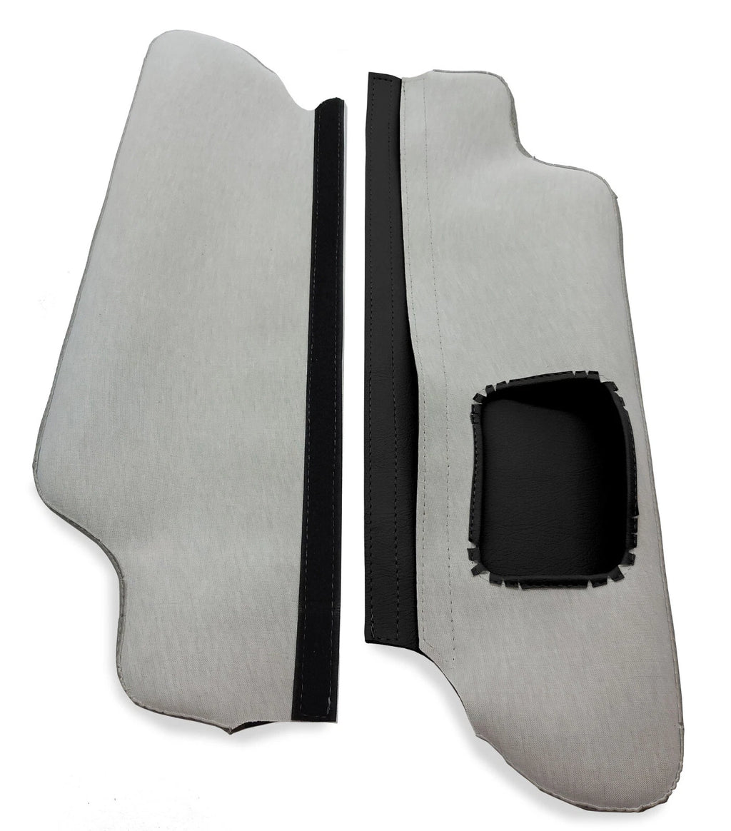 Sunvisors Cover Skin for Ford F150 (1997–1999) Black PVC Leather