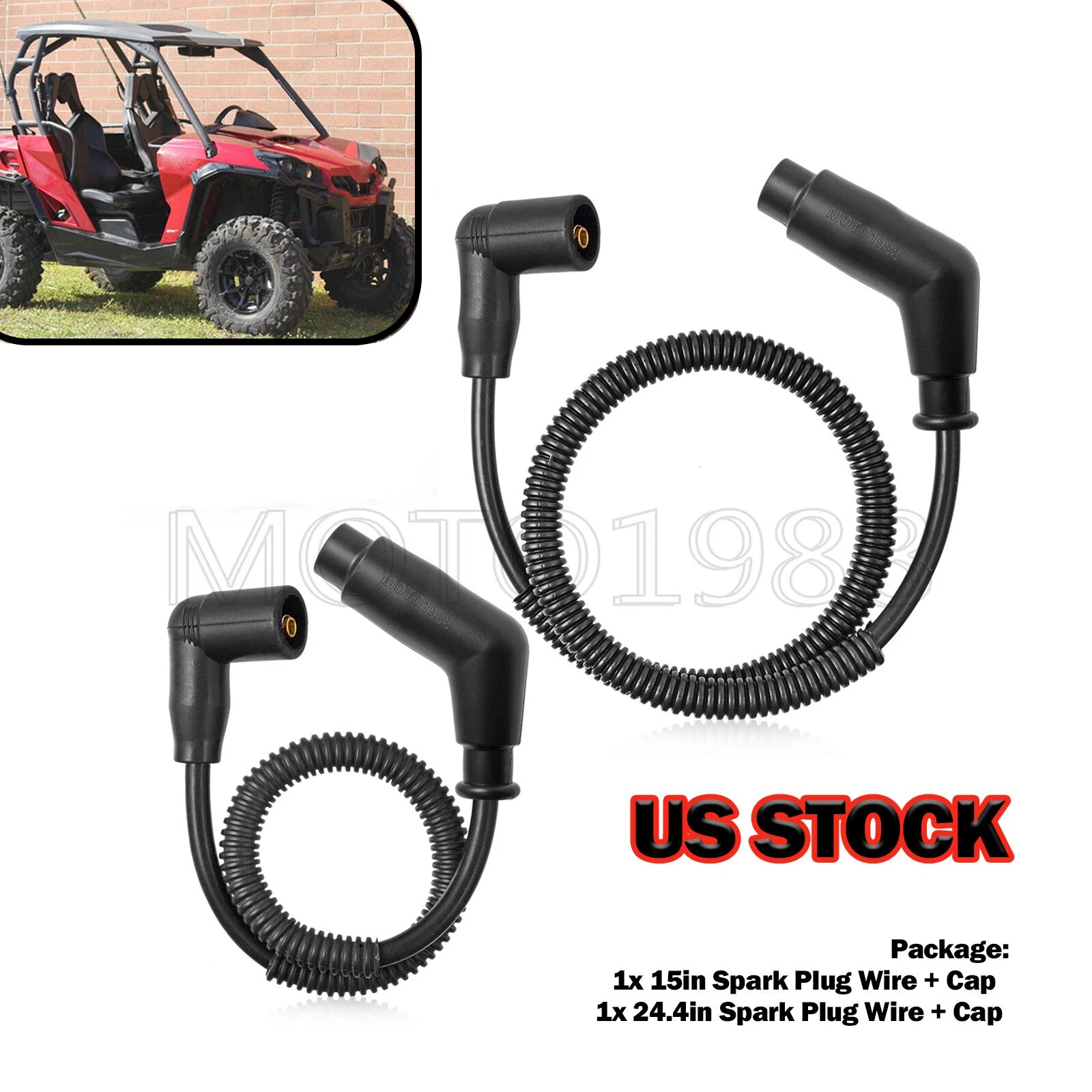 Spark Plug Cap & Wire for Can Am Commander 800R 1000R MAX (2011-2023)