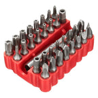 33 PC Security Bit Set for Automotive Use - Magnetic Holder, Tamper Resistant