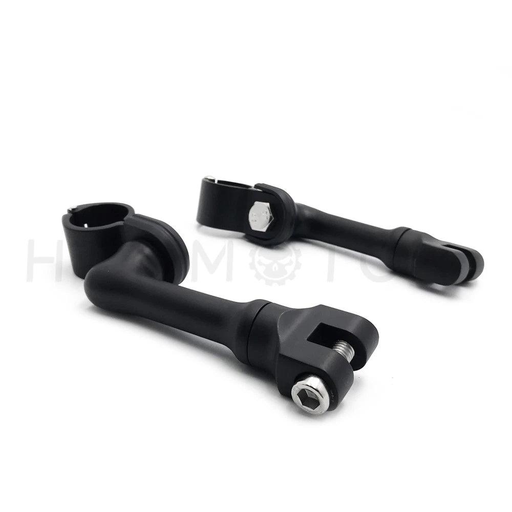 Offset Bowleg Foot Peg Mounts Clamp for Harley
