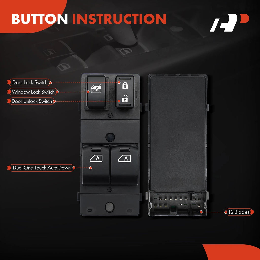 Front Left Power Window Switch for Nissan Altima (2008-2013)