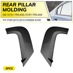 Set of 2 Rear Pillar Trim Molding for Honda Civic (2012–2015)