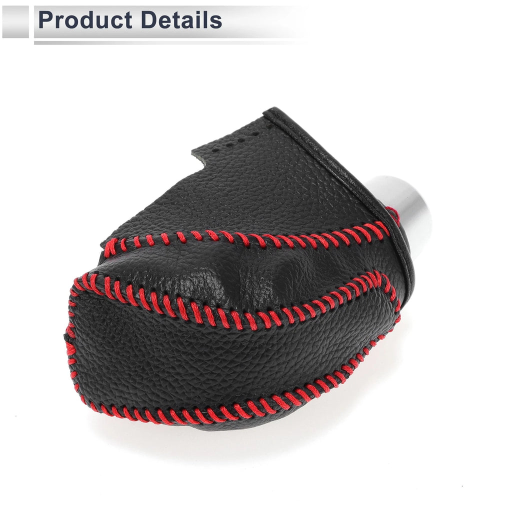 1 Pc Gear Shift Knob Cover for Subaru Impreza (2017–2023) Pebbled Black Red