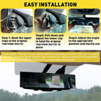 Wide-angle Convex Interior Rear View Mirror for Universal Vehicles (270mm)