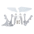 Set of 2 Front Foot Pegs Bracket for Kawasaki Ninja ZX-6R (2005–2008)