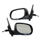 Set of 2 Manual Remote Mirrors for Kia Forte (2010–2013)