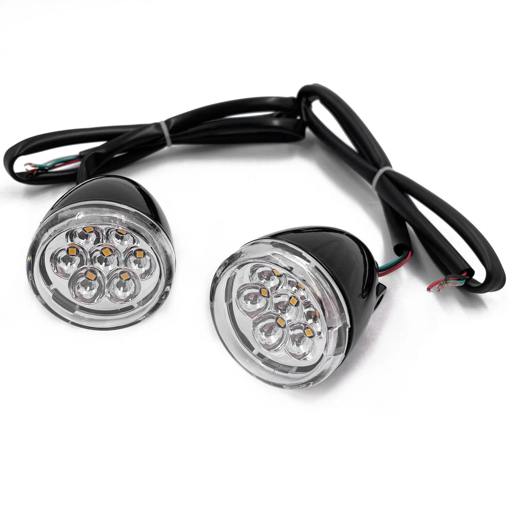 Front Clear Running Brake Turn Signal Indicator Light for Harley XL 883 1200 (1992–)