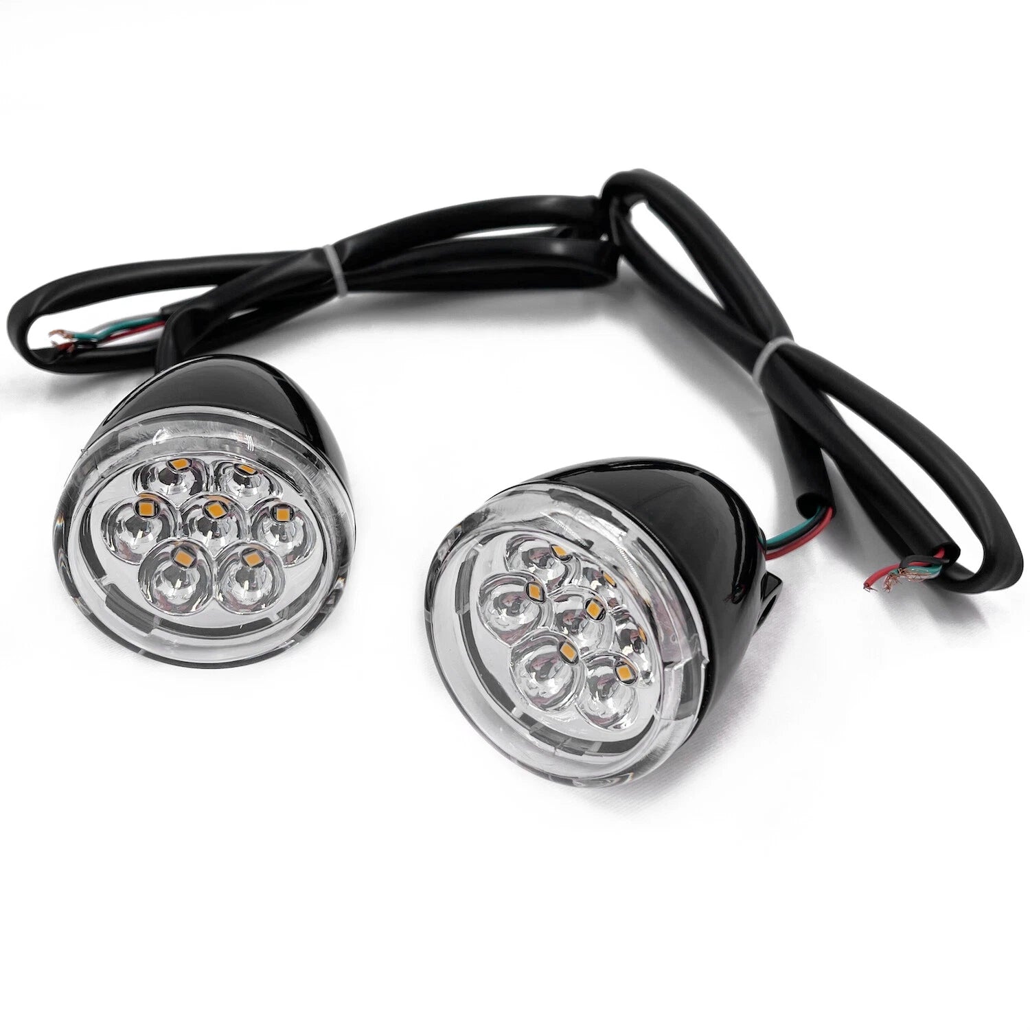 Front Clear Running Brake Turn Signal Indicator Light for Harley XL 883 1200 (1992–)